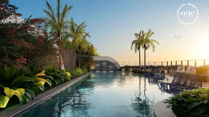 Piscina do The Choice Pinheiros
