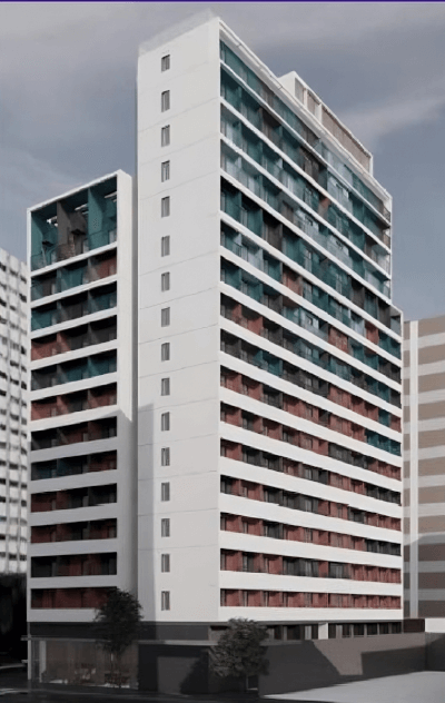 Fachada do Nurban Rua das Palmeiras (em breve)