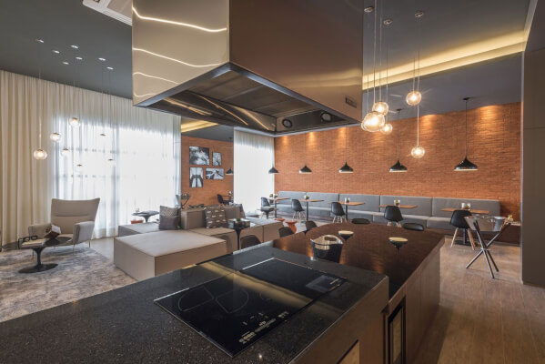 Espaço gourmet do Upper Itaim