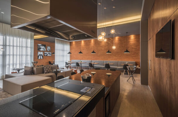 Espaço gourmet do Upper Itaim