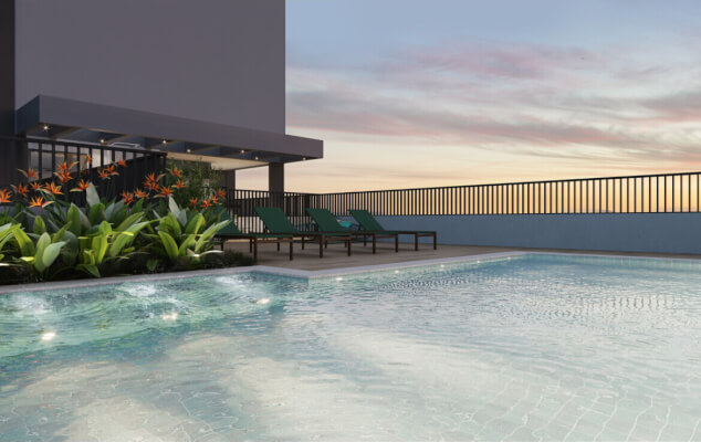 Piscina do Think Home Alameda Barros (NR)
